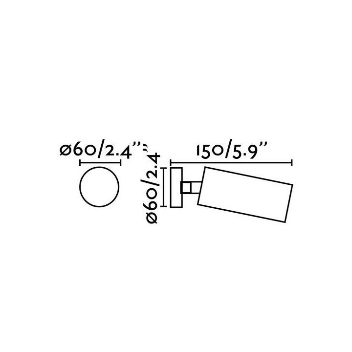 Proyector / Foco Faro STAN GU10 negro