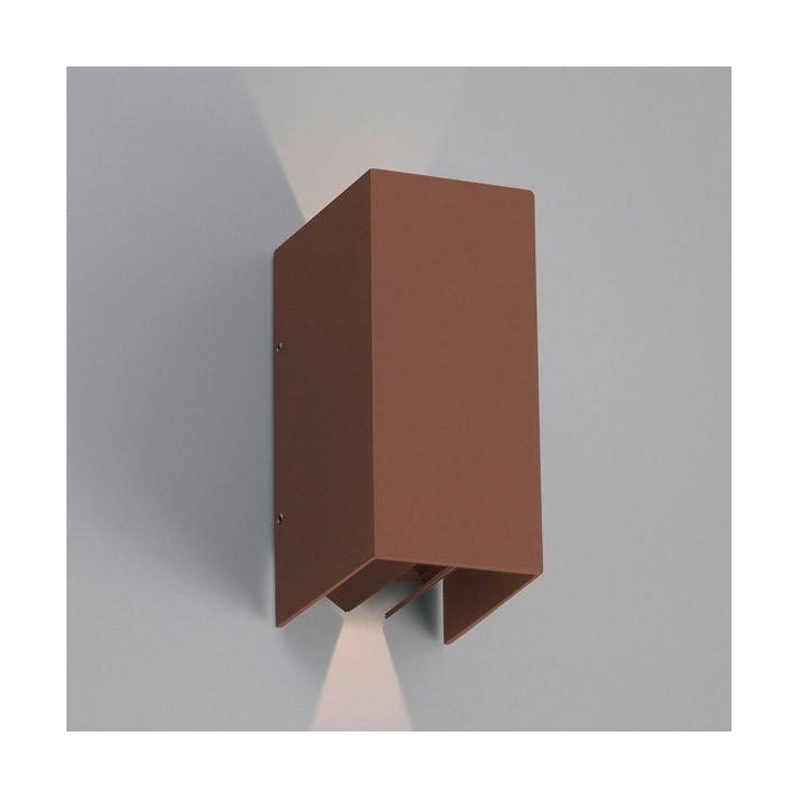 Aplique Led Faro BLIND Marron óxido 6W 3000K IP54