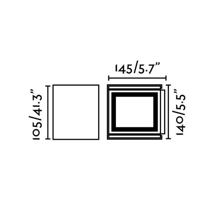 Aplique Led Faro OLAN Aplique Marrón óxido 6W 3000K