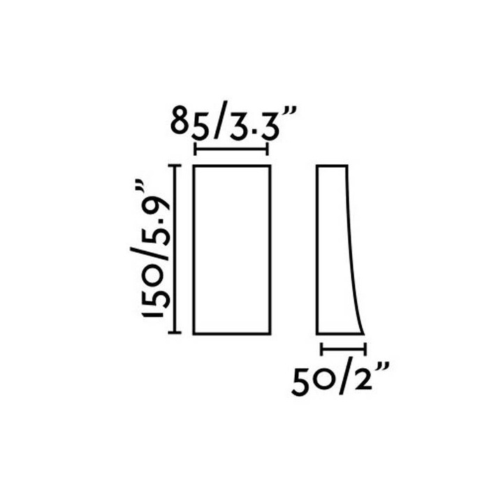 Aplique Led Faro NAIROBI Marrón óxido 6W 3000K