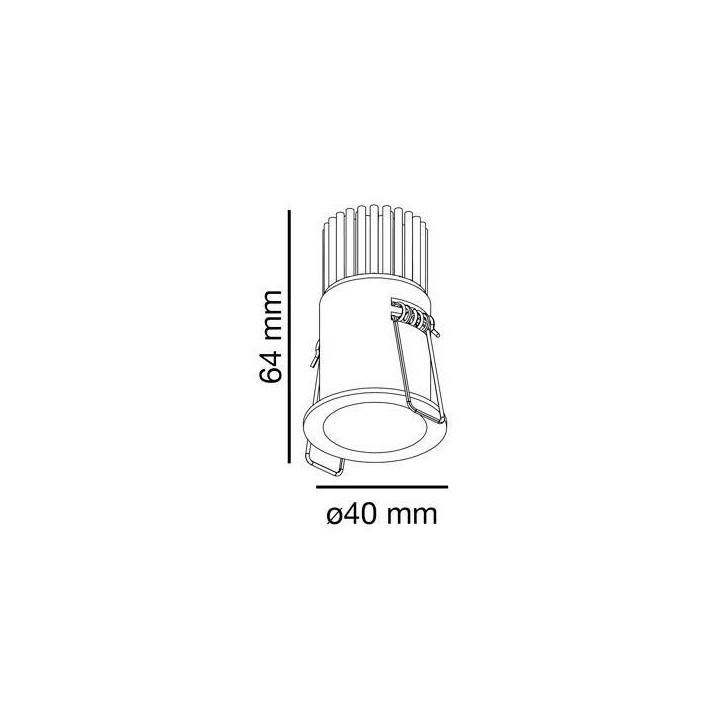 Lámpara empotrable Led Faro FOX 5W 2700K 25° Blanco