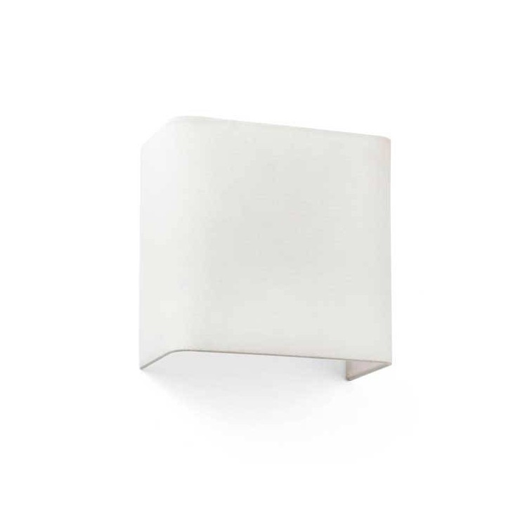 Aplique Faro COTTON Beige Cuadrado E27 con pantalla téxtil