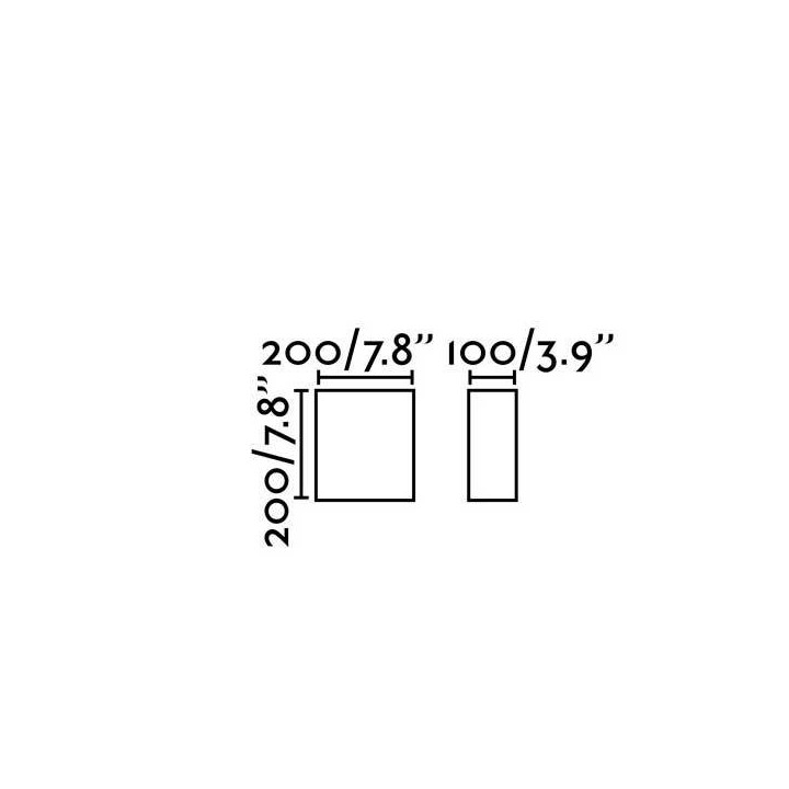 Aplique Faro COTTON Beige Cuadrado E27 con pantalla téxtil