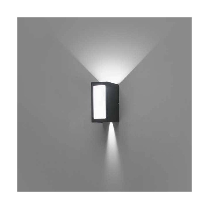 Aplique de exterior LED Faro LOG Gris Oscuro 9W 3000K
