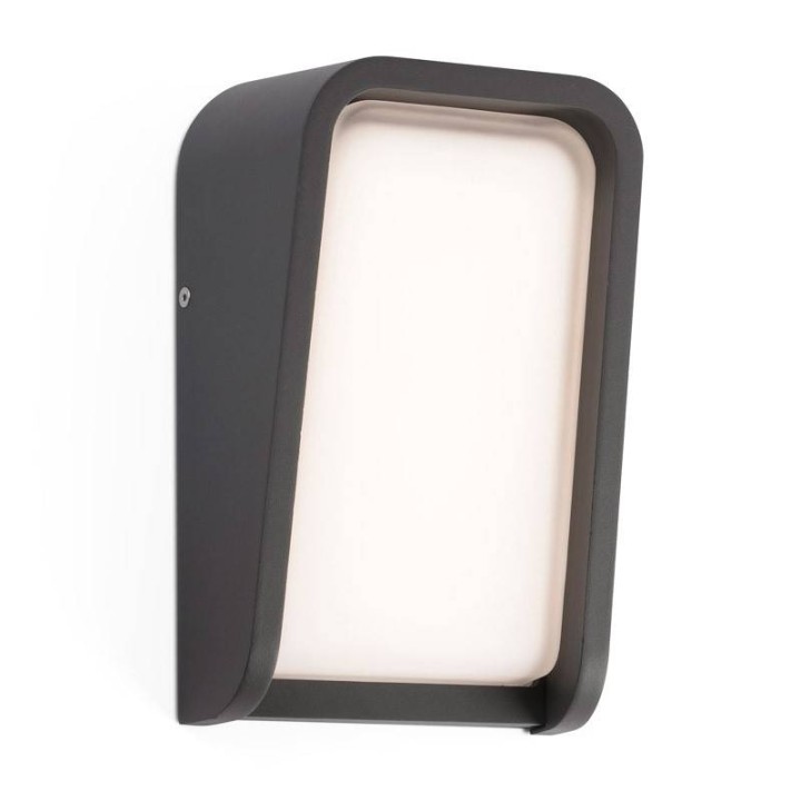 Aplique de exterior Led Faro MASK 15W 3000K 500 lm gris oscuro