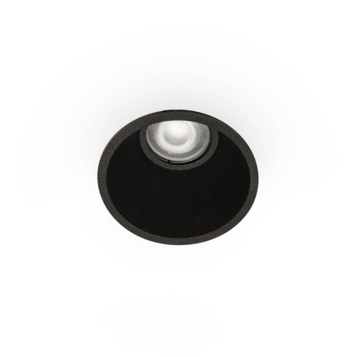 Lámparas empotrables Faro Fresh Negro Gu10 Ip44 