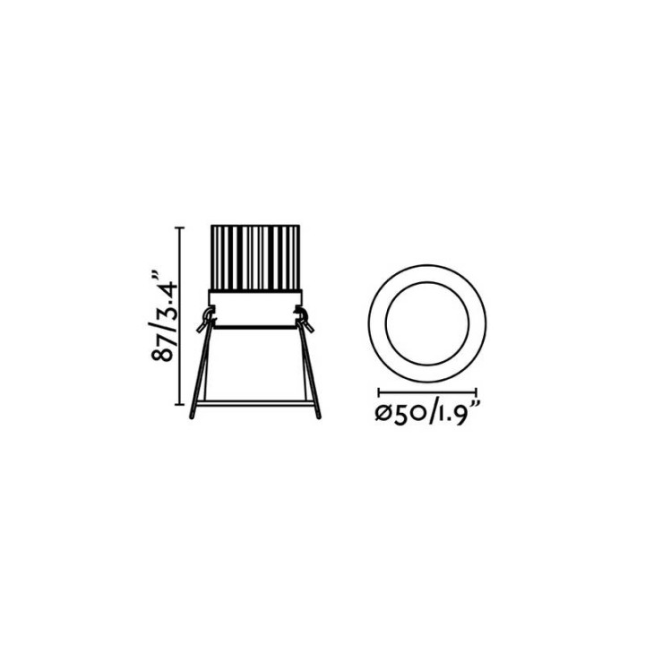 Lámparas empotrables Faro Fox Blanco 7W 350Ma 2700K 36° 