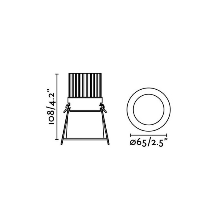 Lámparas empotrables Faro Fox Blanco 10W 500Ma 2700K 36° 