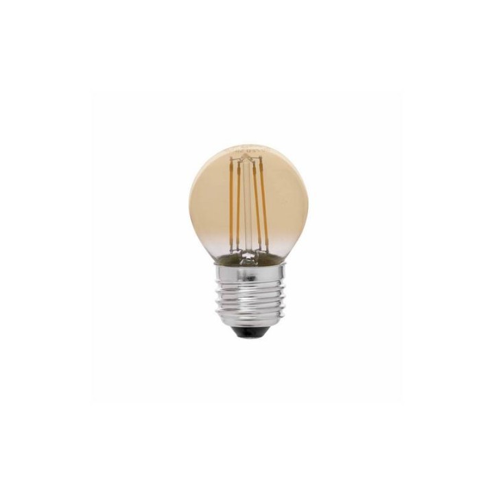 Bombillas LED Faro G45 E27 Led 4W Filamento Ambar Dimable 2200K 