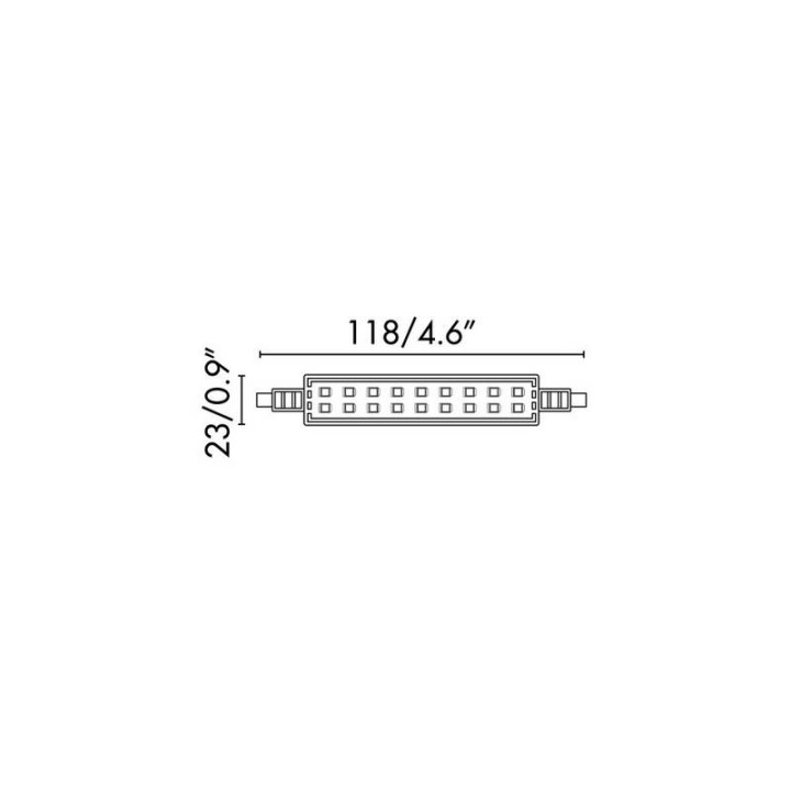 Bombillas LED Faro R7S Jp118Mm Led 12W 2700K 