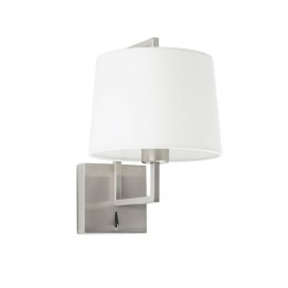 Apliques Faro Frame Niquel Mate Pantalla Blanca Ø215 