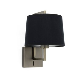 Apliques Faro Frame Oro Viejo Pantalla Negra Ø215 