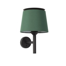 Apliques Faro Savoy Negro Pantalla Verde 