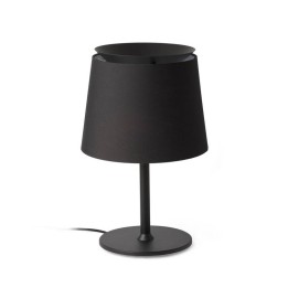 Lámparas Faro Savoy Sobremesa Negro Pantalla Negra 