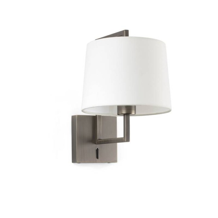 Apliques Faro Frame Oro Viejo Pantalla Blanca Ø215 