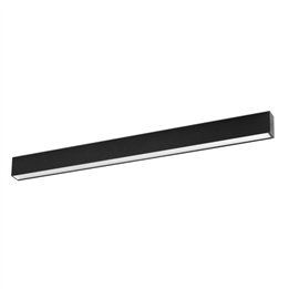 Faro Via Prismatico Negro Superficie 84Cm 39W 4000K 