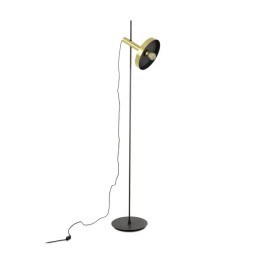 Lámparas Faro Whizz Pie De Salon Con Pantalla Oro Negro 1Xe27 