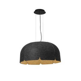 Lámpara colgante Faro Mute Gris Oscuro/ Marron Led 24W 4000K Dimable 