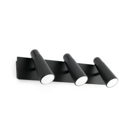 Apliques Faro Lao Negro Led 3 X 4,5W 3000K 