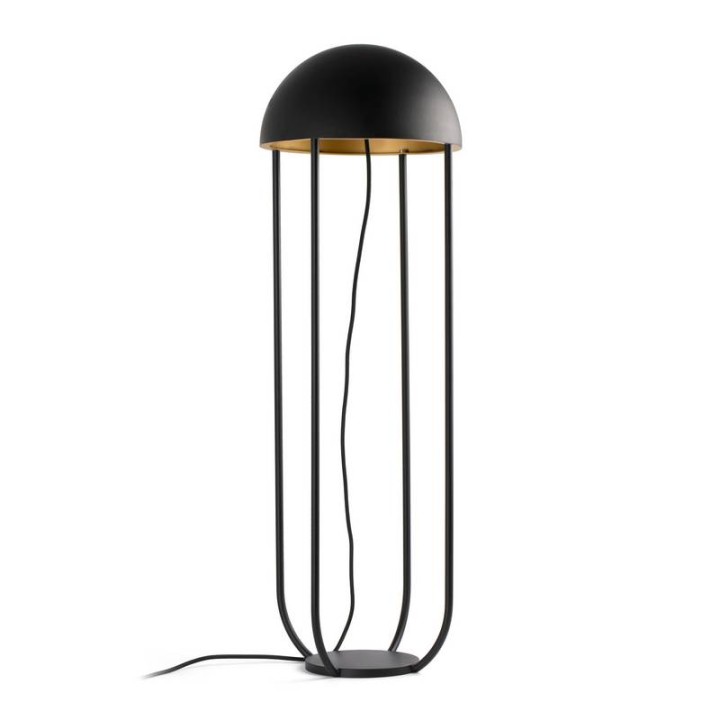 Lámparas Faro Jellyfish Pie De Salon Negro / Oro 6W 3000K 