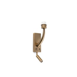 Apliques Faro Rem Oro Viejo 1E27 Con Lector Led 