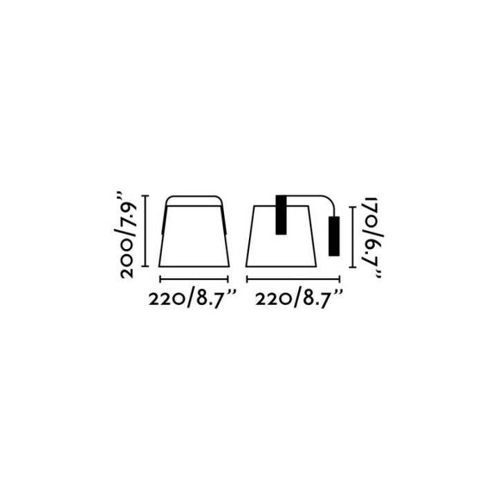 Apliques Faro Stood Negra + Madera E27 Max 20W 