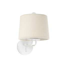 Apliques Faro Montreal Blanco Pantalla Beige 