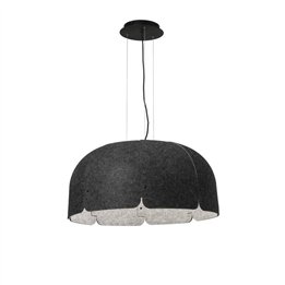 Lámpara colgante Faro Mute Gris Oscuro/Claro Led 24W 4000K 