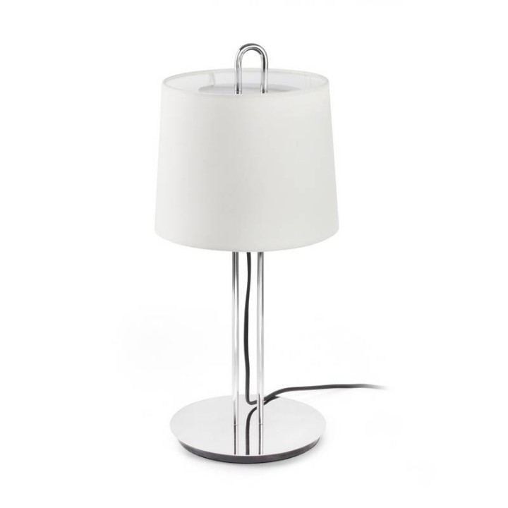 Lámparas Faro Montreal Sobremesa Blanco Pantalla Blanca 