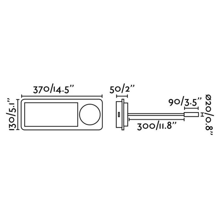 Apliques Faro Mood Con Lector 2X3W 