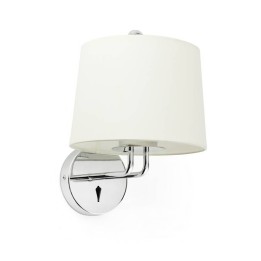 Apliques Faro Montreal Cromo Pantalla Blanca 