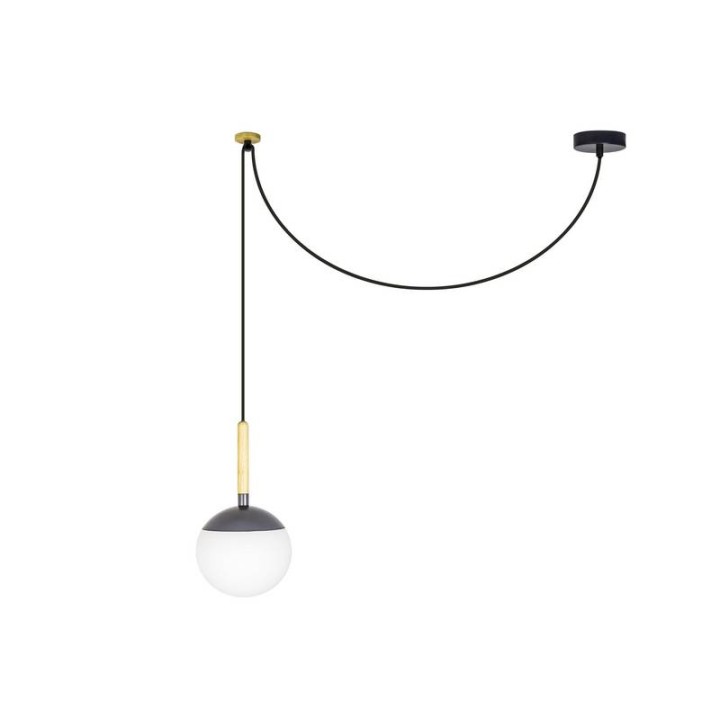 Lámpara colgante Faro Mine Pc Gris Oscuro E27 40W 