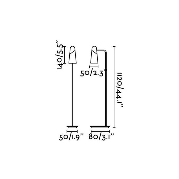 Lámparas Faro Lao Lampara De Pie Negro Led 4W 3000K 