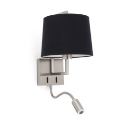 Apliques Faro Frame Con Lector Led Niquel Mate Pantalla 