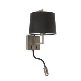 Apliques Faro Frame Con Lector Led Oro Viejo Pantalla Ne 