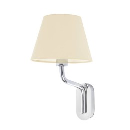 Apliques Faro Eterna Cromo E27 15W Pantalla Beige 