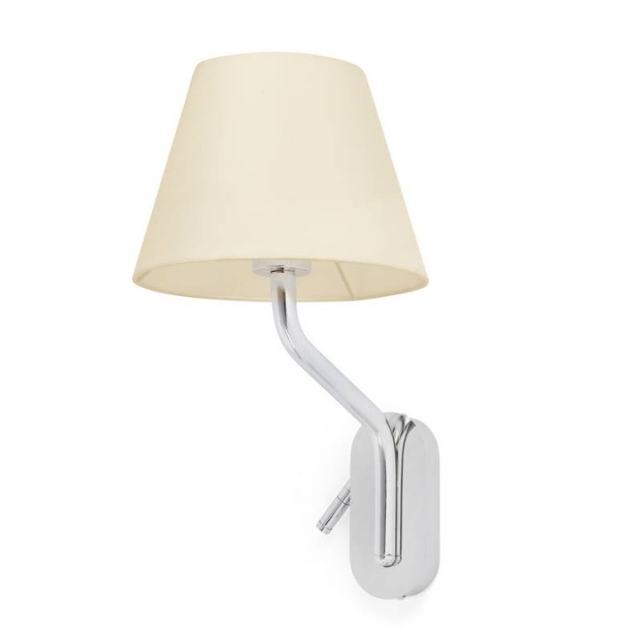 Apliques Faro Eterna Cromo E27 15W Lector Derecha Led Pa 