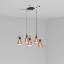 Lámpara colgante Faro Retro Cobre 1Xe14 20W 5L 