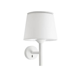 Apliques Faro Savoy Blanco Pantalla Blanca 