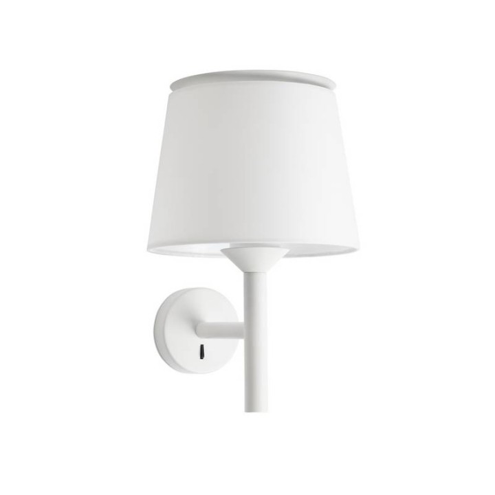 Apliques Faro Savoy Blanco Pantalla Blanca 