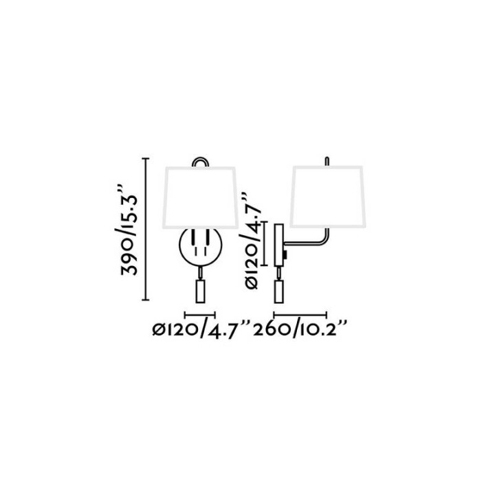 Apliques Faro Montreal Blanco E27 Lector Led 1-3W 2700K 