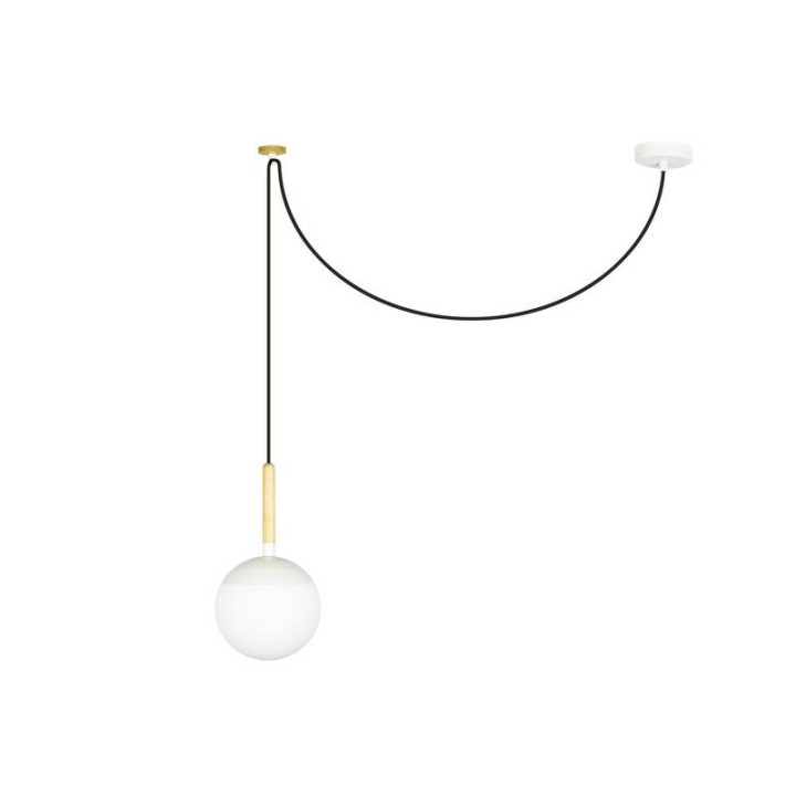 Lámpara colgante Faro Mine Pc Blanco E27 40W 