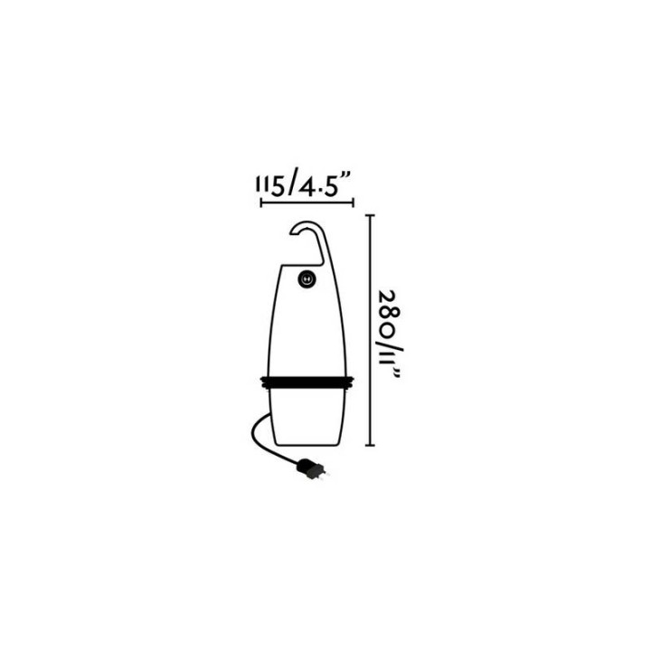 Lámparas portátiles Faro Hook Negro E27 