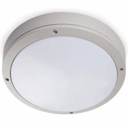 Plafón de Aluminicio YEN Exterior Gris para techo E27