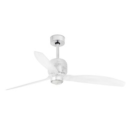 Ventiladores de Techo con luz Faro Deco Fan Ø1280Mm Cromo Palas Trans 17W 3000K S/R 
