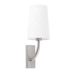 Apliques Faro Rem Niquel Mate Pantalla Blanca 