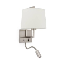 Apliques Faro Frame Con Lector Led Niquel Mate Pantalla 