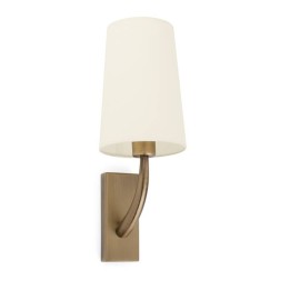 Apliques Faro Rem Oro Viejo Pantalla Beige 
