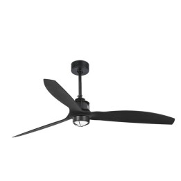 Ventiladores de Techo con luz Faro Just Fan Ø1280Mm Negro Palas Negras 17W 3000K S/R 