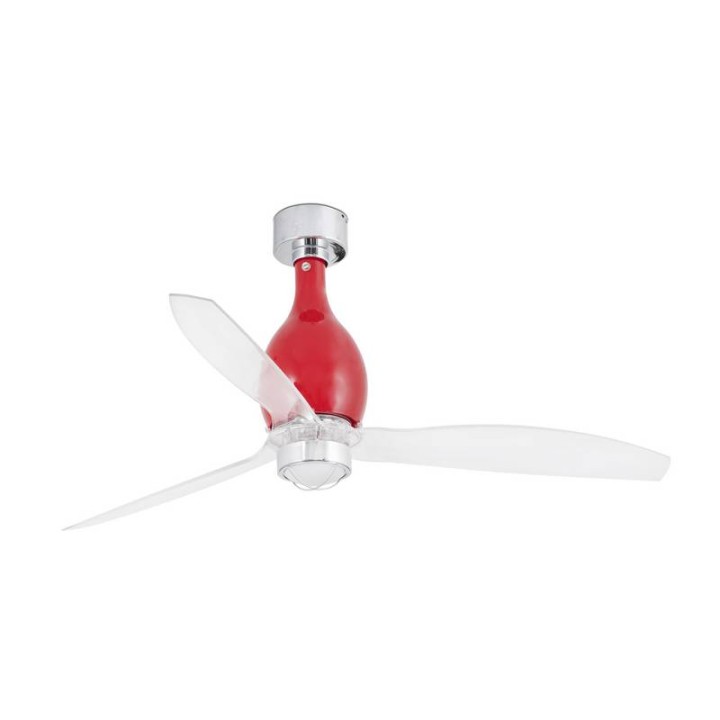 Ventiladores de Techo con luz Faro Minieterfan Ø1280Mm R/B Palas Transp 17W 3000K S/R 